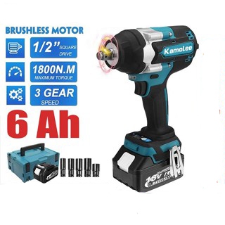 Keelat Power - Mesin Impact Wrench Kamolee Dtw700 1800Nm Impact Wrench Cordless