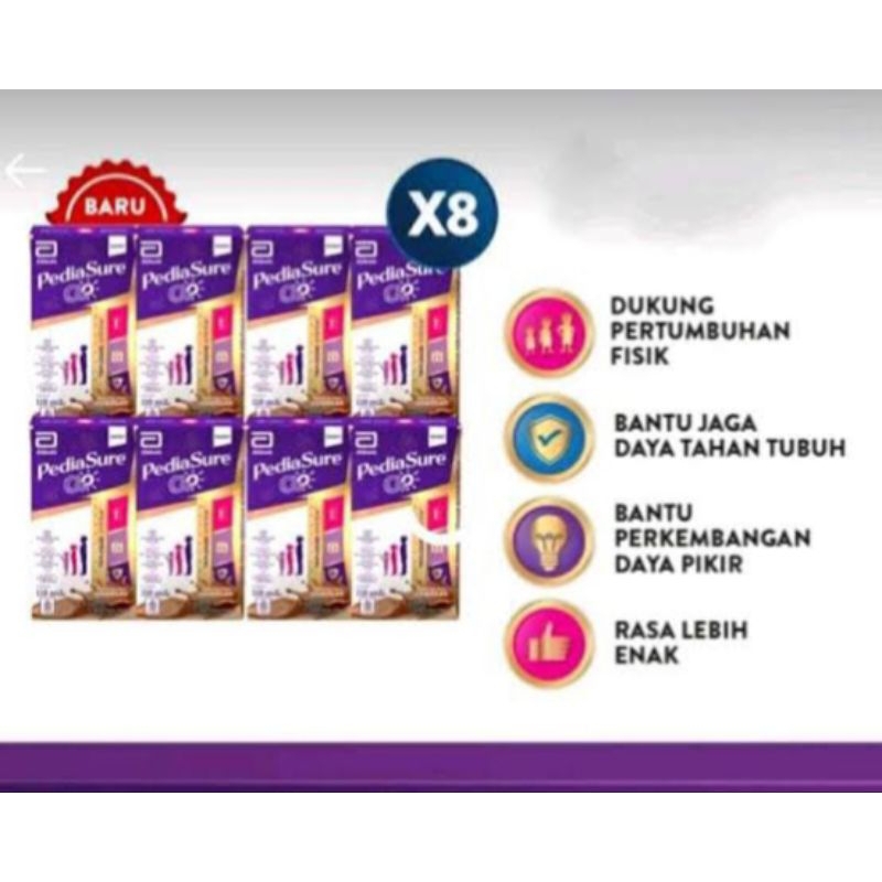 

PEDIASURE GO UHT 8x110ML COKLAT