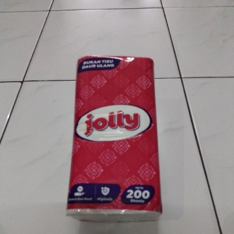 TISSUE 200S JOLLY / TISU FACIAL 200 SHEET 2 PLY JOLLY / TISUE JOLLY