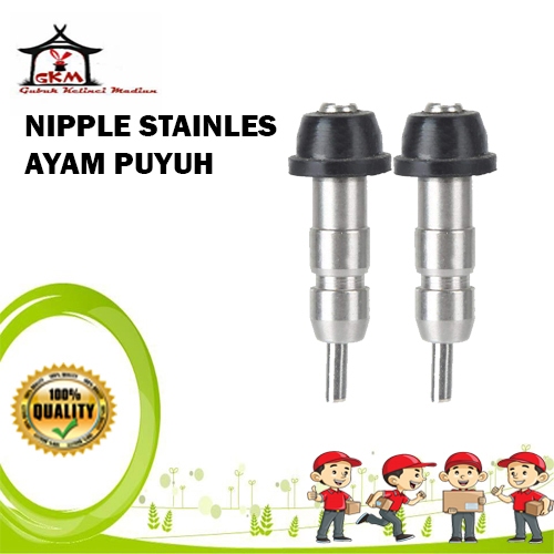Nipel Stainless Nipel Nipple Nepel Niple Drinker, Tempat Minum Ayam Petelur Broiler Puyuh