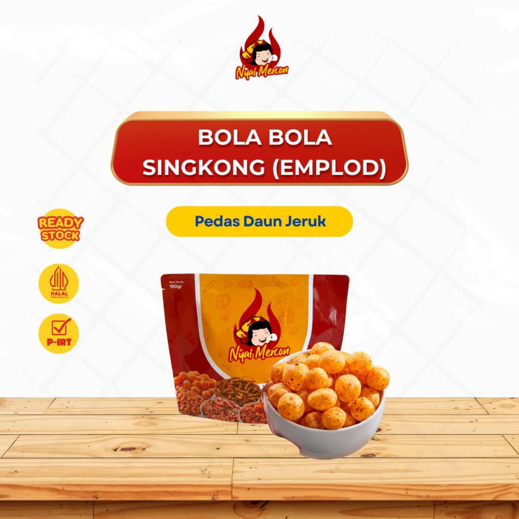

Bola-Bola Singkong (Emplod) Makanan Pedas Nyai Mercon 100gram