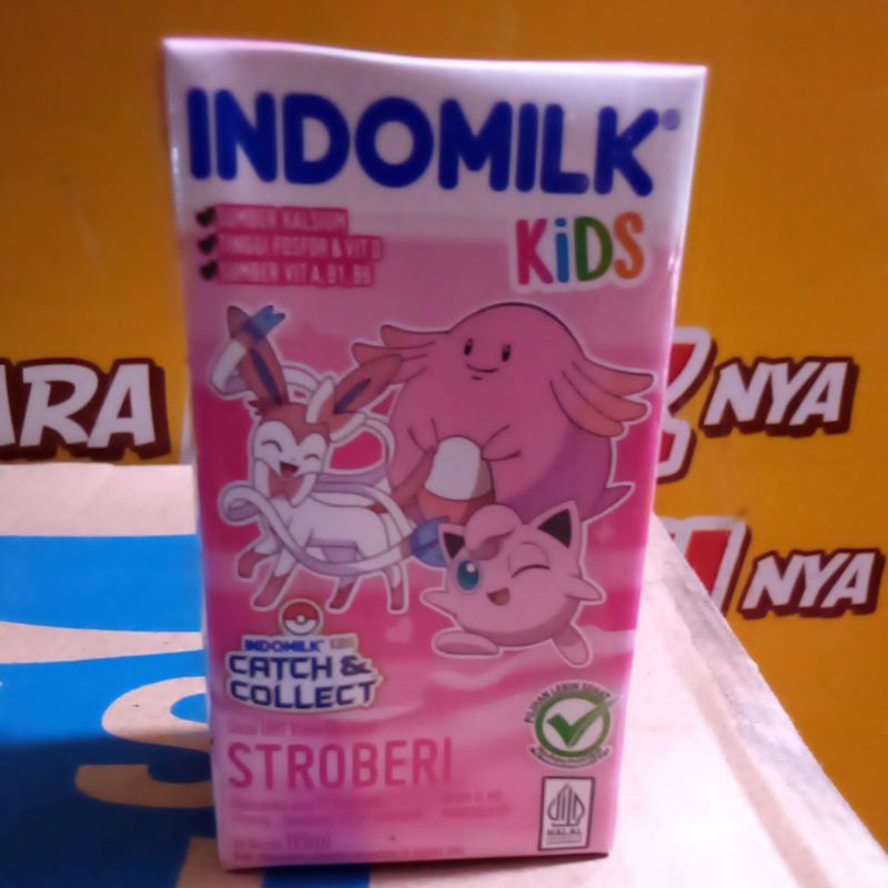 

INDOMILK kids 110ml rasa strawberry susu UHT