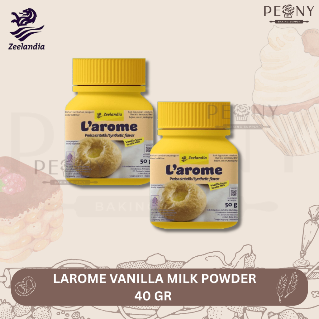 LAROME VANILLA MILK POWDER / PASTA VANILLA BUBUK / PERASA VANILLA BUBUK 50 GRAM