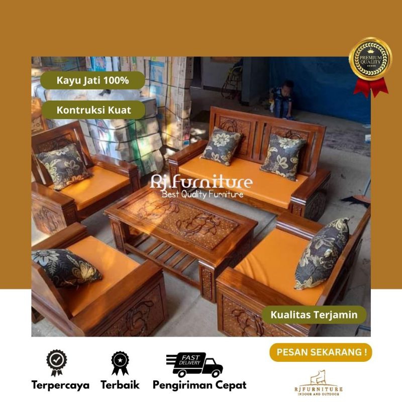 Kursi Tamu 2111 Jati Minimalis