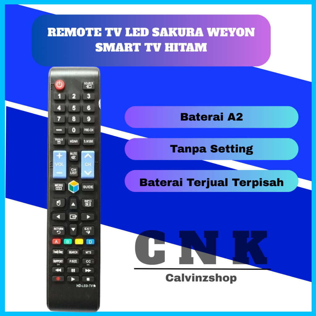 Remote TV Weyon Sakura Smart TV WY-S40 / Remot Sakura Weyon Android LCD LED AN2418215
