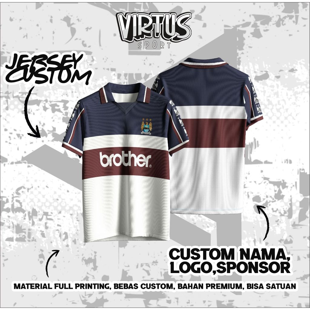 Jersey Man city Fantasy / Jersey Man city / Kaos Man city / Jersey Bola / Jersey Vintage