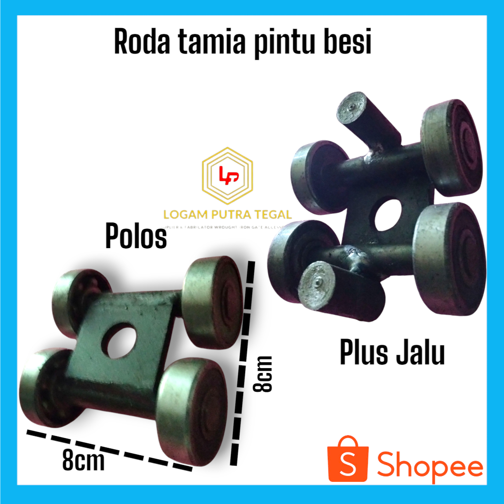 Roda pintu geser bearing TAMIYA polos dan jalu