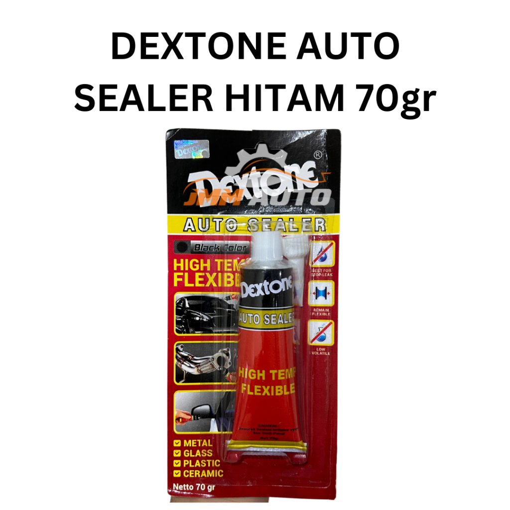 LEM DEXTONE Auto Sealer 70gram Hitam Sealant Hitam Lem Kaca Kayu Plastik 70gram