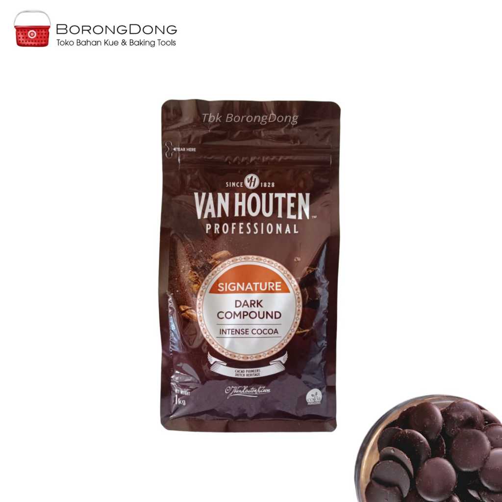 

Van Houten Professional - Dark Chocolate Compound Coins (1 Kg & Repack)