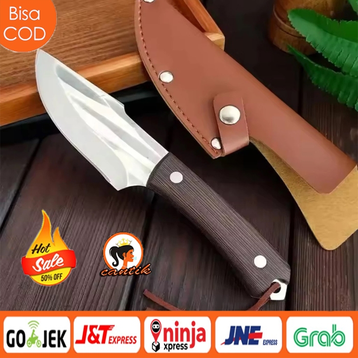 HC Pisau Tulang Pisau Survival Pisau Daging Pisau Koki Jepang Super Tajam Pisau Outdoor Berkemah