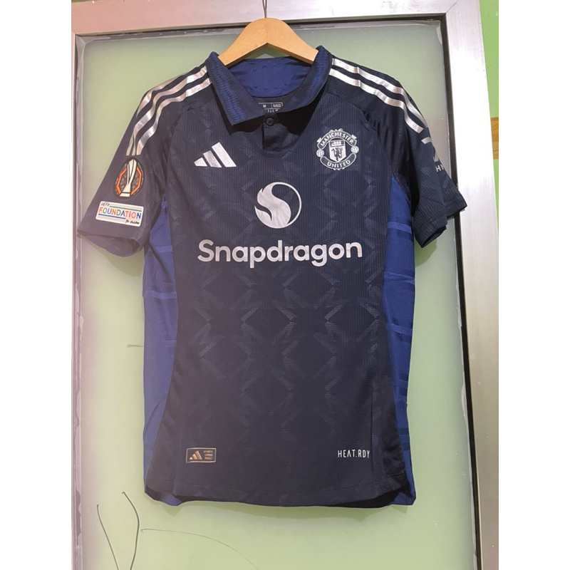 (FULL PATCH) JERSEY BOLA MU AWAY PI PLAYER ISSUE EUROPA LEAGUE 2024 2025 24/25