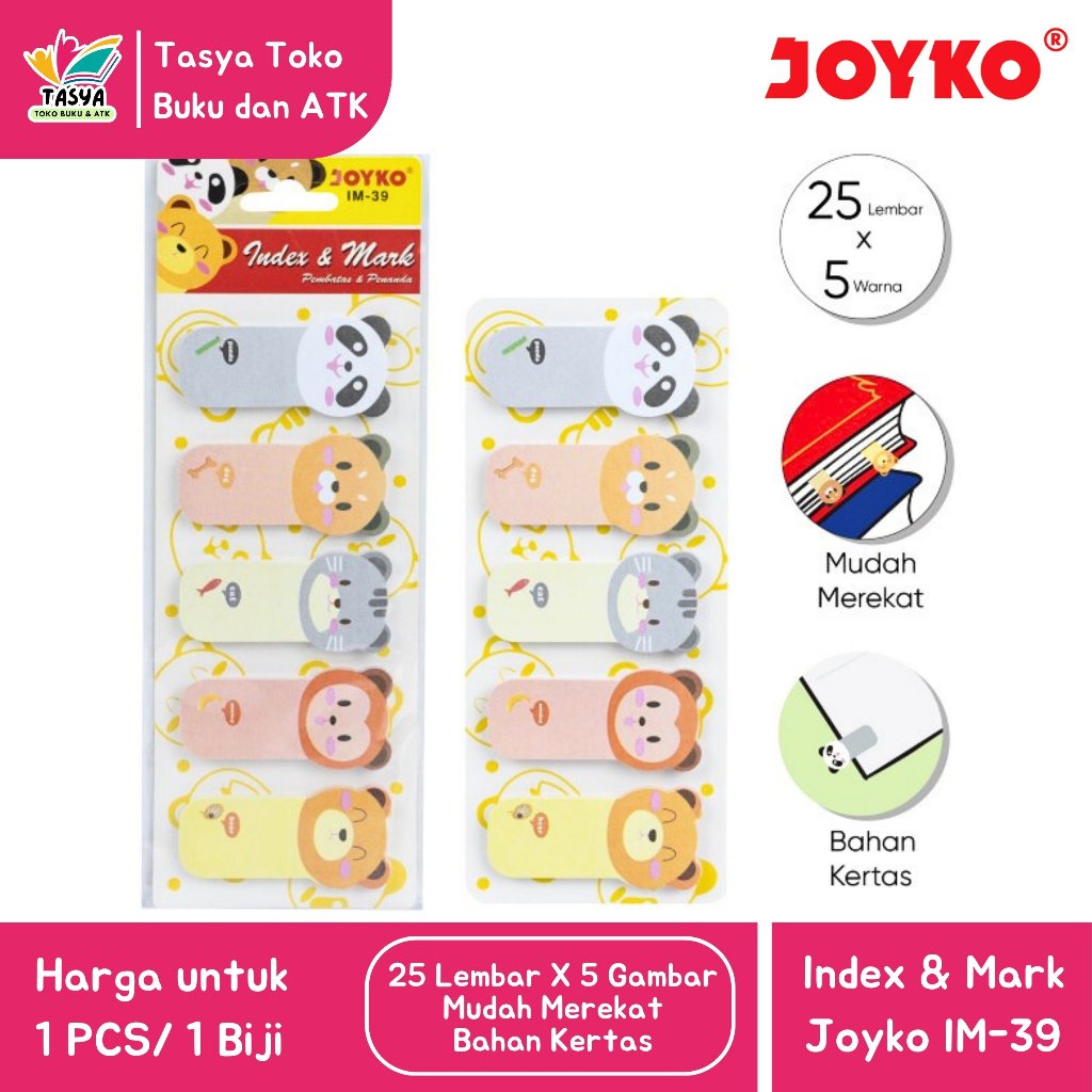

(JOYKO) Index & Mark / Pembatas / Penanda IM-39 Motif Hewan