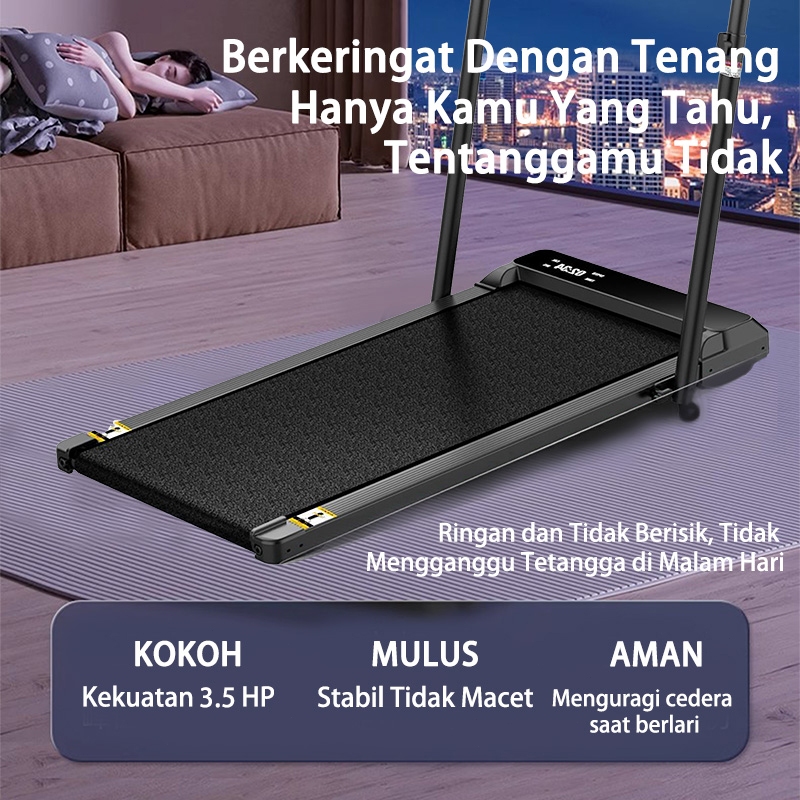 Ready Stock jf Treadmill dengan Kemiringan/alat treadmill/treadmill elektrik low watt/Treadmill