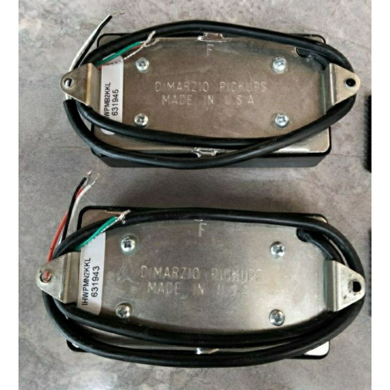 pickup dimarzio cover kaleng hitam