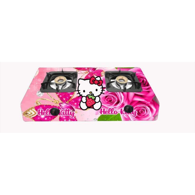 Stiker kompor 2 tungku karakter