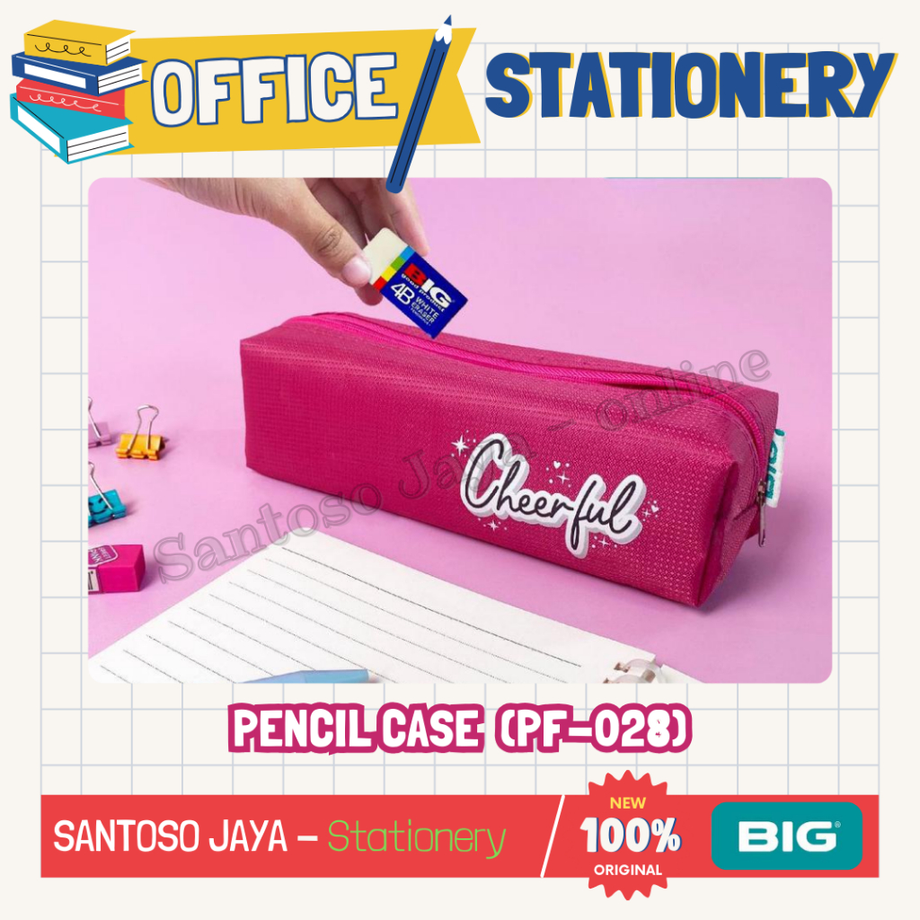 

Tempat - Kotak Pensil BIG Model Cheerful PF028 - Cheerful Pencil Case Bag PF-028