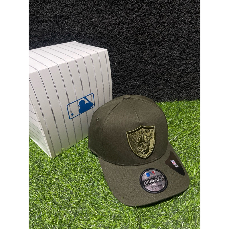 Raiders Full Hijau Army/Bahan Hijau Army/Topi Premium