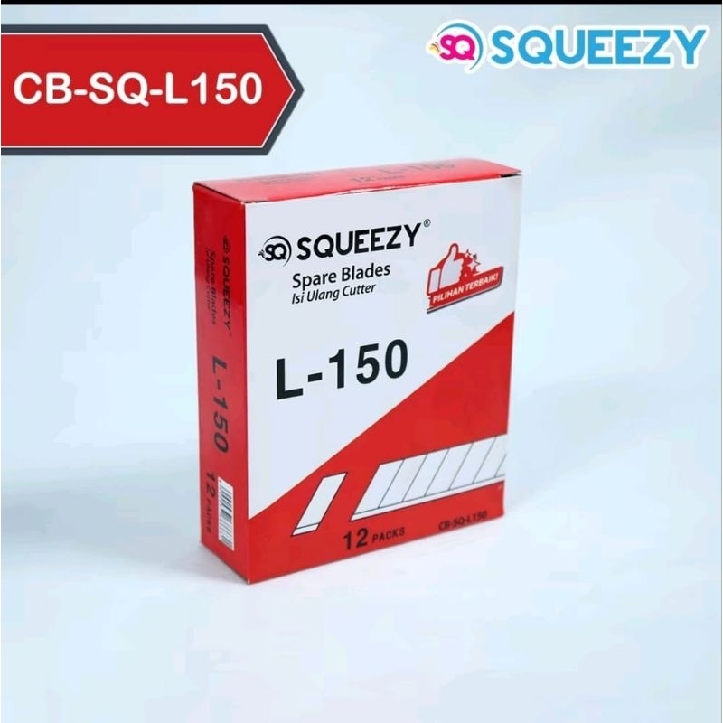 

Squeezy Spare Blades 12 Tube/Isi Cutter L-150/Isi Cutter Besar/Pisau Cutter Refil
