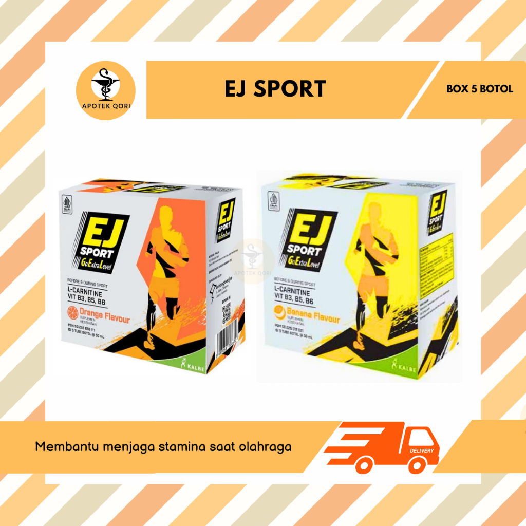 

EJ SPORT ENERGY GEL BOX ISI 5 TUBE / RASA ORANGE BANANA / EXTRA JOSS SPORT