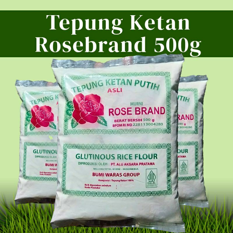 

(GROSIR) Tepung Ketan Putih Rosebrand 500g
