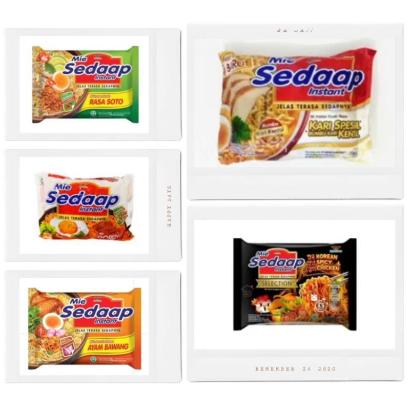 

Sedaap Mie Instan Rebus/Goreng Mix Paket isi 10 pcs
