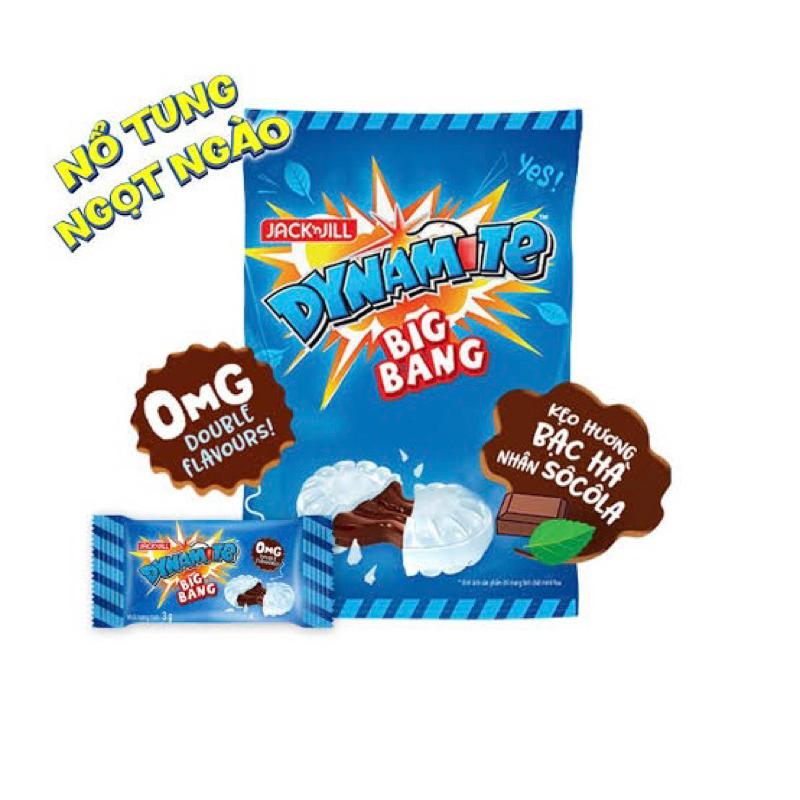 

Dynamite candy Jack n Jill big bang mint choco permen mint coklat