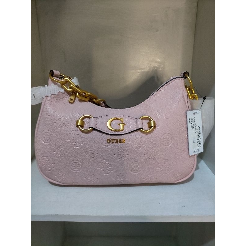 GUESS IZZY SHOULDER BAG PINK