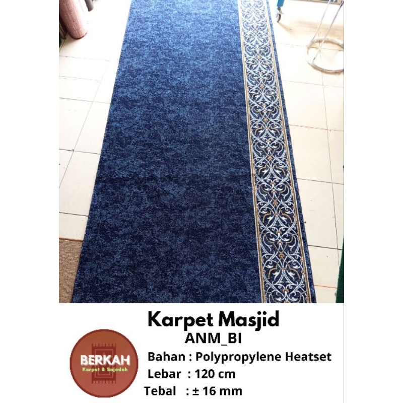 Sajadah Masjid Semi Turki / Karpet Masjid ANM_BI Tebal 16 mm