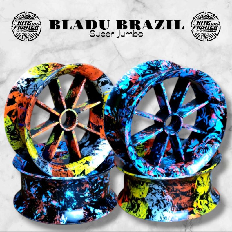 BLADU/GULUNGAN model brazil super jumbo by warok kite