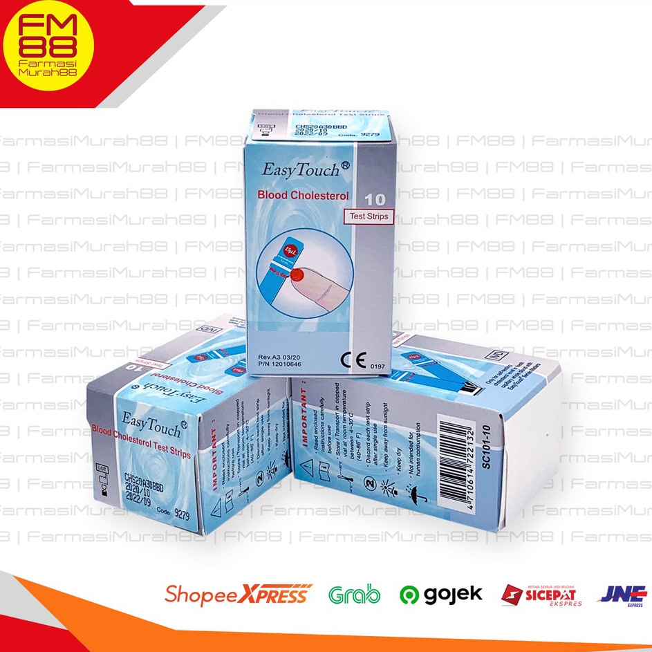 

Easy Touch Blood Cholesterol Kolesterol Darah Test Strip Box Isi 1 Strip