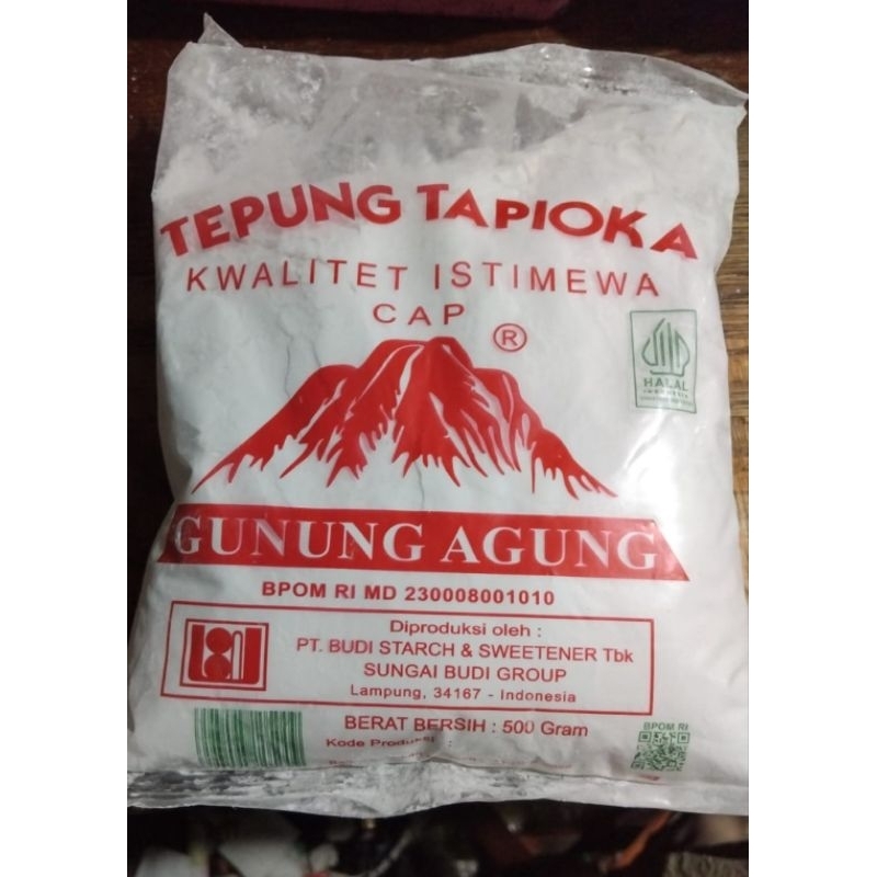 

Tepung tapioka gunung agung 500gr, tepung serbaguna