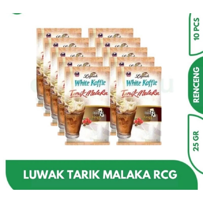 

LUWAK WHITE KOFFIE 25gr RENCENG IsI 10 SHASET