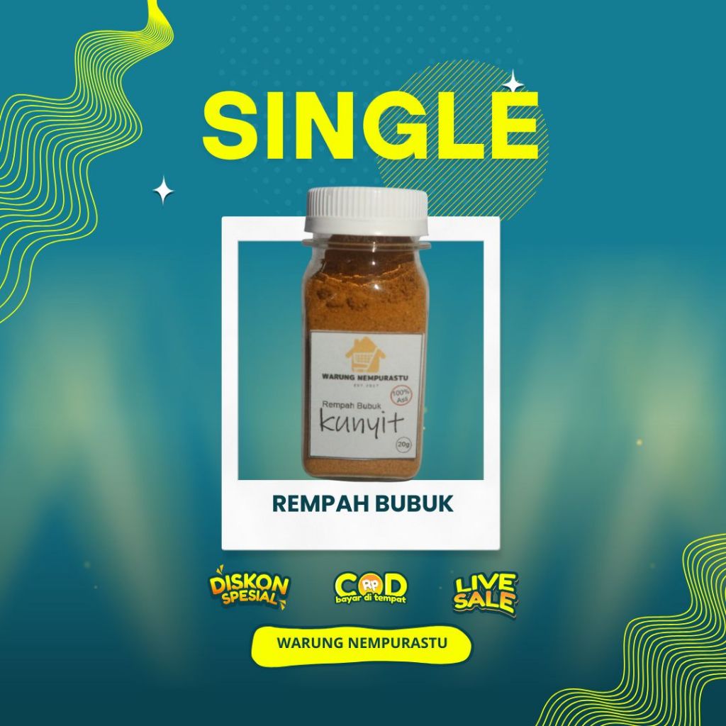 

Single Kunyit Bubuk praktis