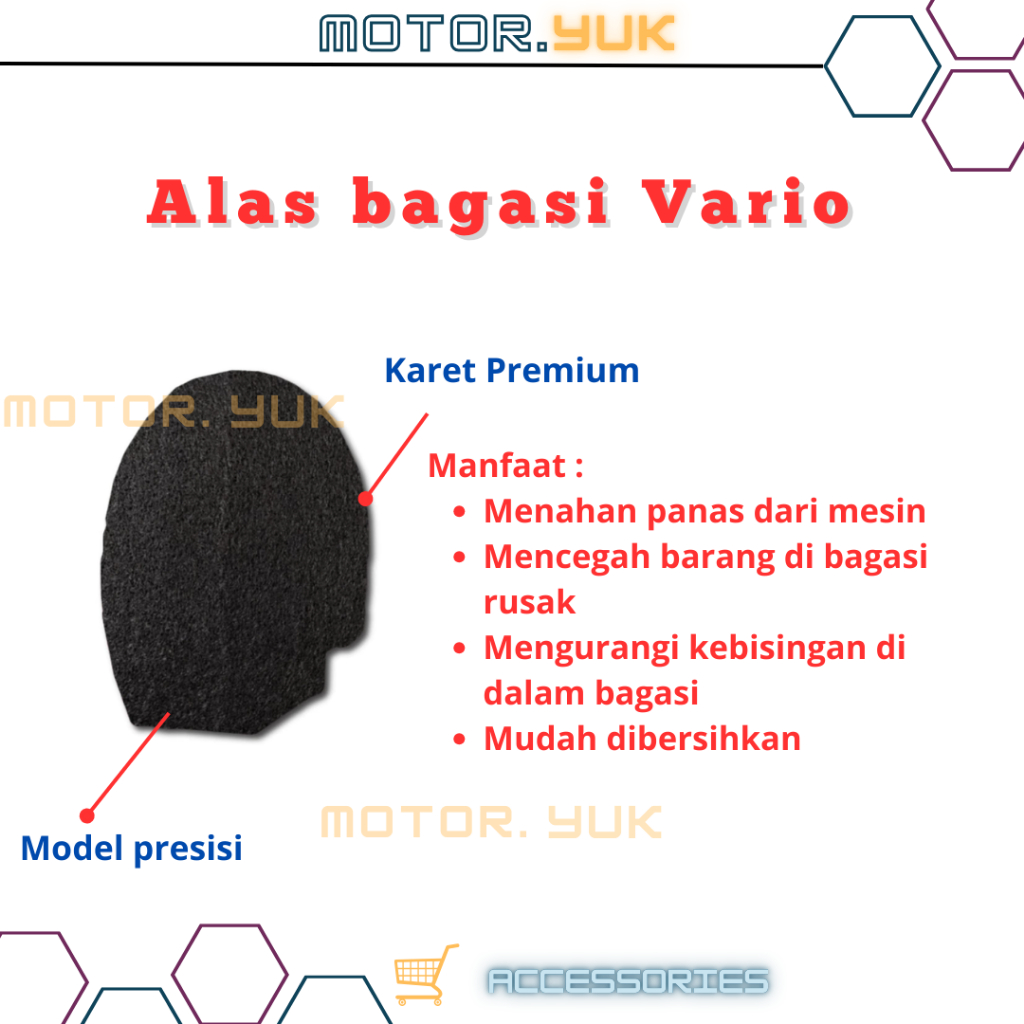 Karpet Alas Bagasi Sepeda Motor Honda Vario 160