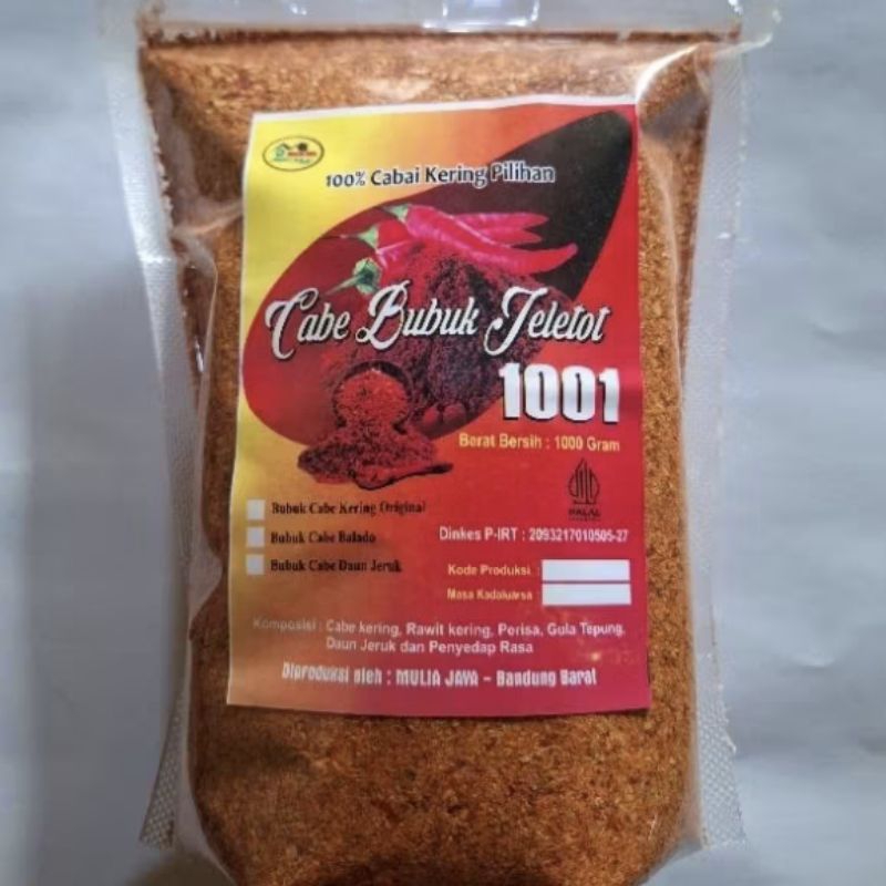 

Cabe Bubuk Halus dan Kasar 1kg - Pedas Alami Tanpa Campuran