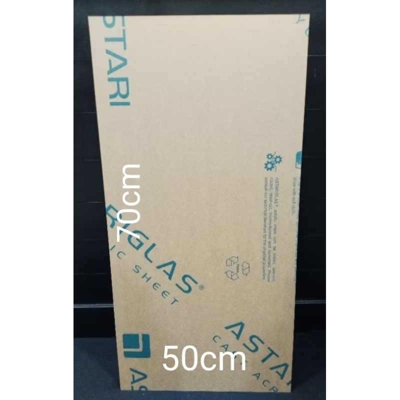 

Akrilik Lembaran Bening Tebal 2mm 70cm x 50cm