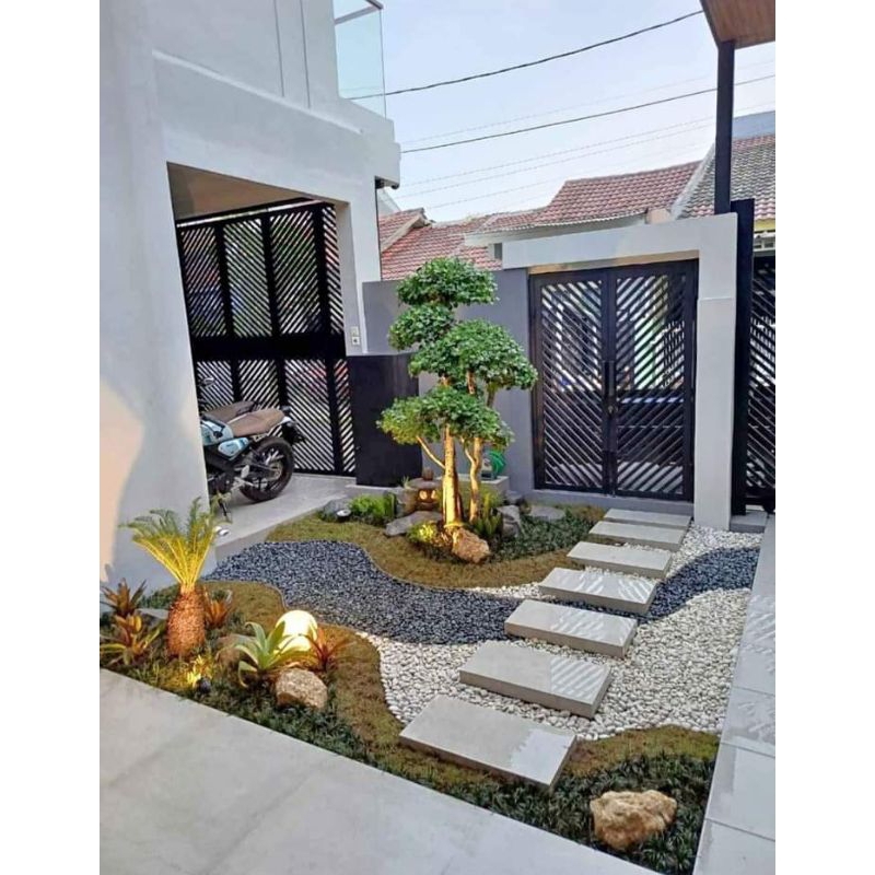 Pembuatan Taman minimalis depan rumah