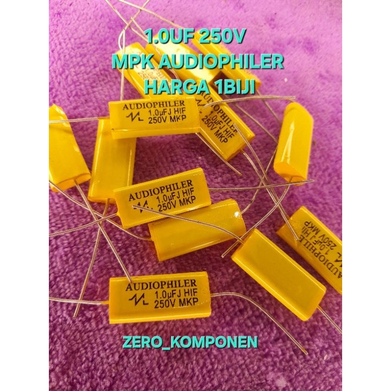 AUDIOPHILER 1.0UF 250V MKP 250V 1.0UF KUNING.1BIJI