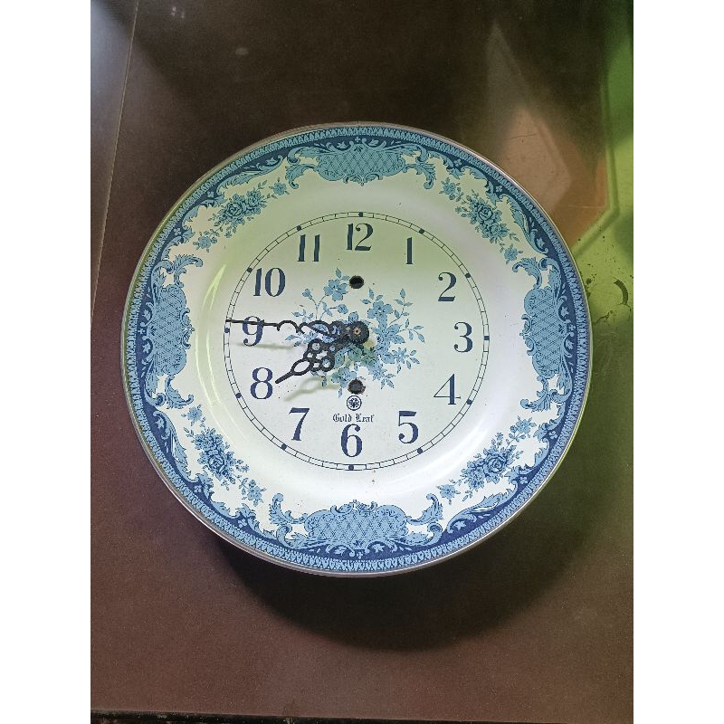 Jam Dinding Lawas merk RHYTHM JAPAN Bahan Besi Enamel