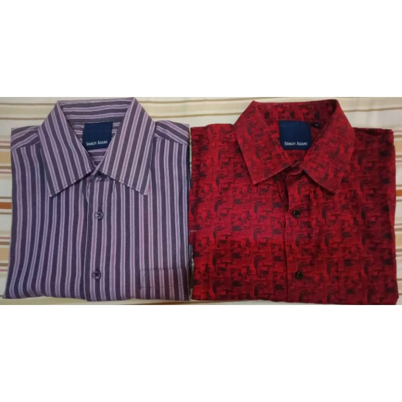 Kemeja lengan pendek Stanley Adams preloved