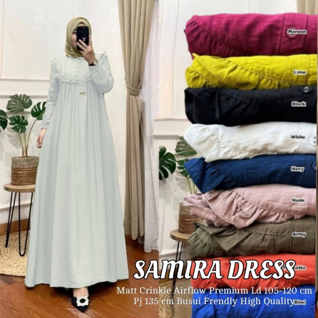 GAMIS REMAJA TERLARIS BAHAN CRINKLE AIRFLOW PREMIUM BISA BUAT SERAGAMAN