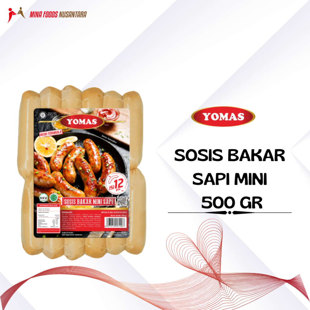 

YOMAS SOSIS SAPI BAKAR MINI ISI 12'S 500 GR