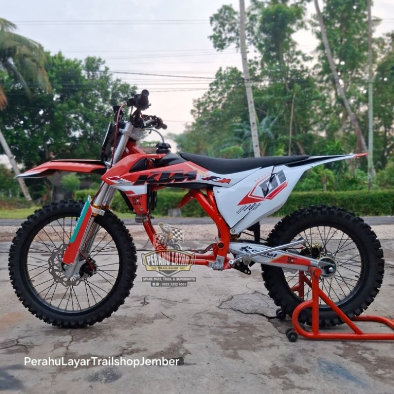 Ready frame rangka bodyset body full Rolling chasis sasis KTM spek premium PNP MESIN NINJA 2TAK INJE