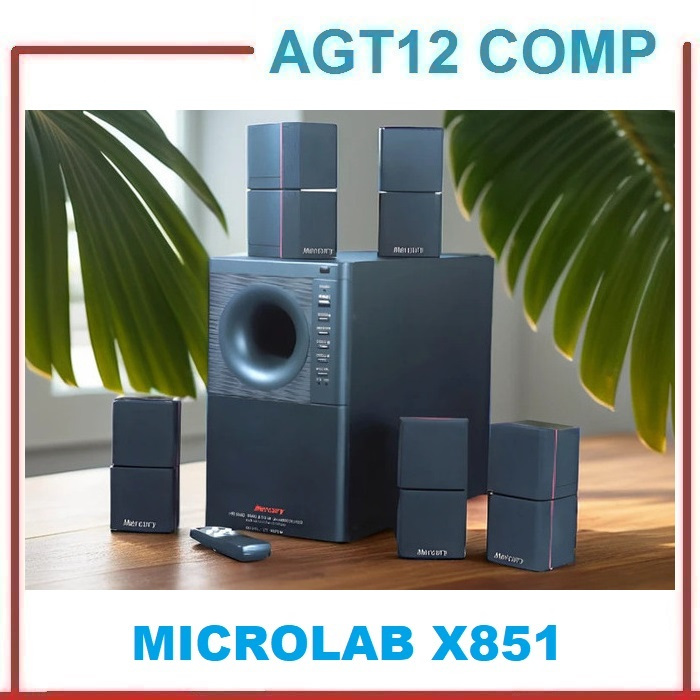 Microlab X851 5.1 Surround Multimedia Speaker Komputer PC