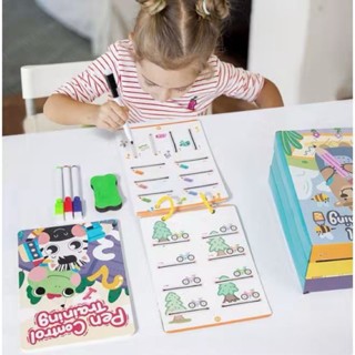 PEN CONTROL TRAINING / ACTIVITY BOOK ANAK BELAJAR / PEN TRAINING BOOK WIPE AND CLEAN
