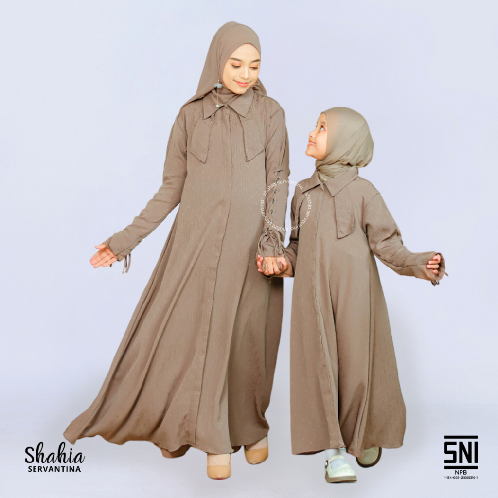 Shahia Servantina - Zamora Dress Gamis Anak Couple Mommy & Kids