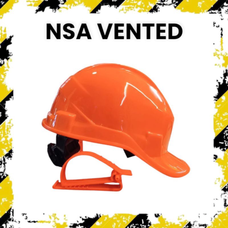 Helm safety NSA Vented /helm safety ventilasi orange