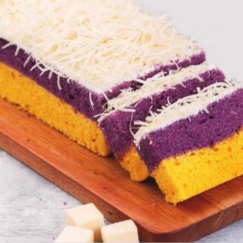 

Bolu Lapis Talas Bogor Keju / Cheese Taro Cake