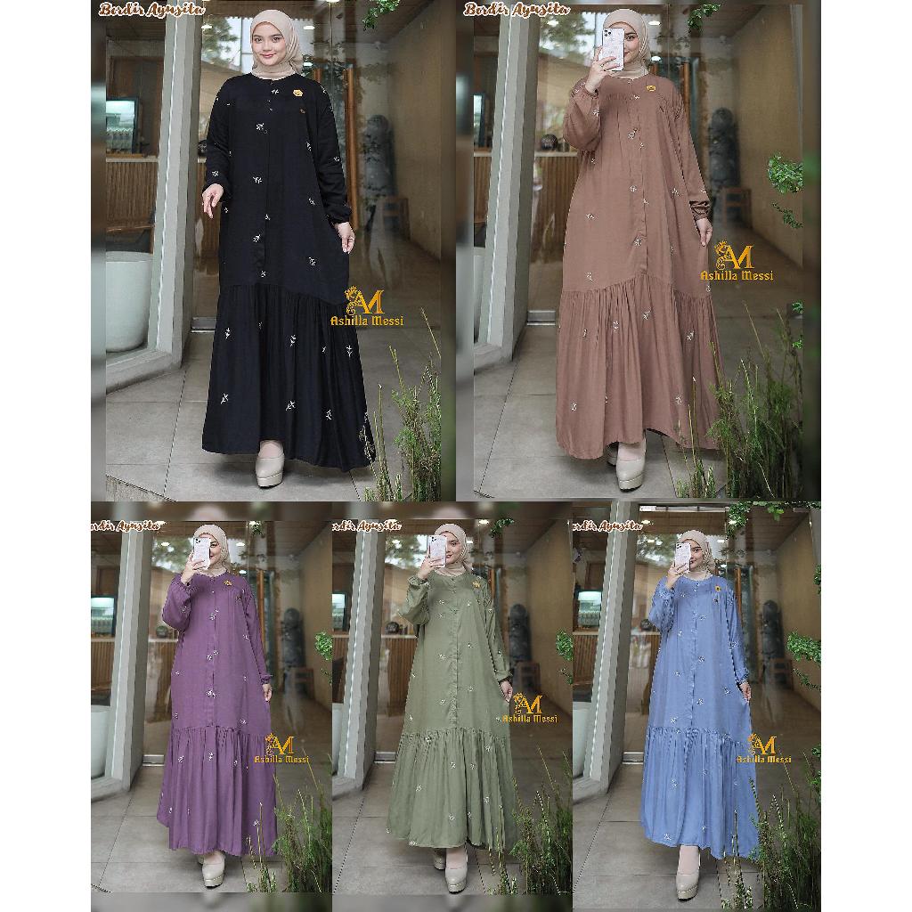 Dress Ayusita Bordir By Ashilla Messi