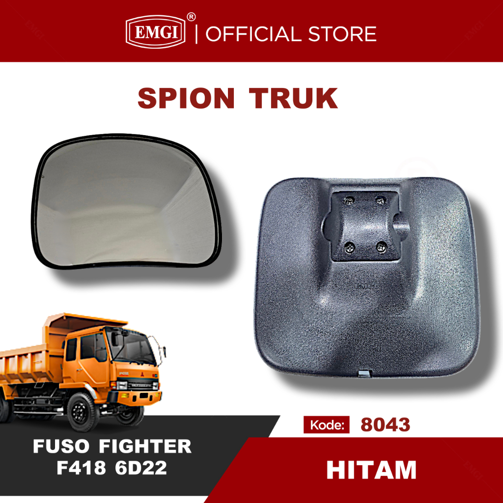 EMGI - Spion Truk Fuso Fighter F418 6D22 (SPION ATAS) - Hitam